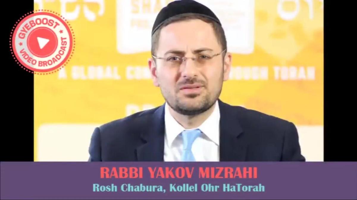 1096 - Rabbi Yakov Mizrahi - Tiempo para corregir [Shovavim]