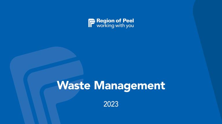 Peel Waste Management 2023