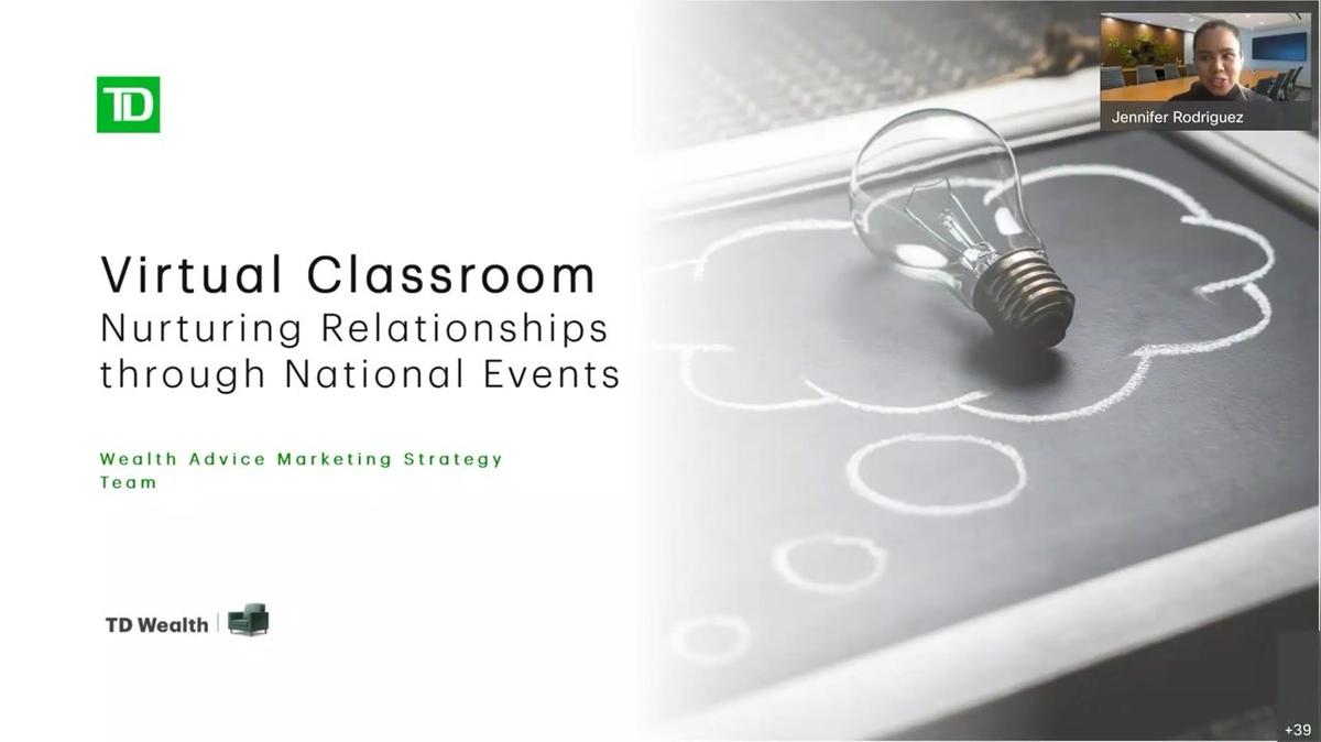 Advisor Virtual Classroom - Nurturing Your Clients With National Events