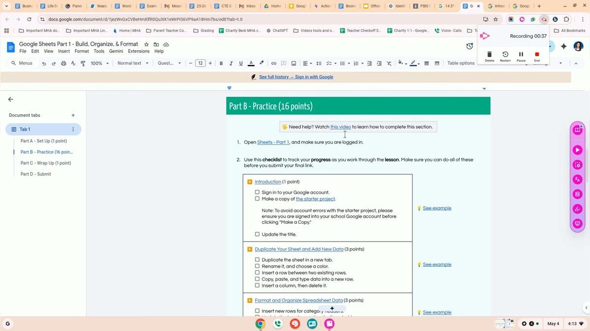 Google Sheets Part 1 - Introduction