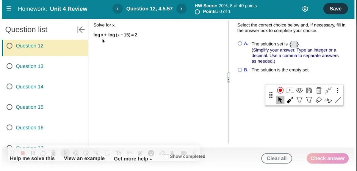 Math 1050 Unit 4 Review #12