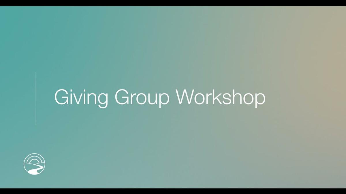 Ru-Dub - Giving Group Workshop