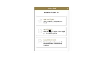 Add Checks via Upload