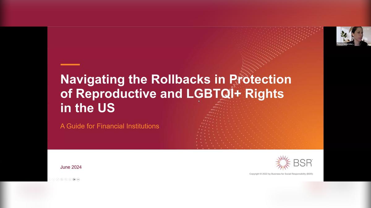 Navigating Rollbacks in Reproductive and LGBTQI+ Rights in the US: Guidance for Financial Institutions