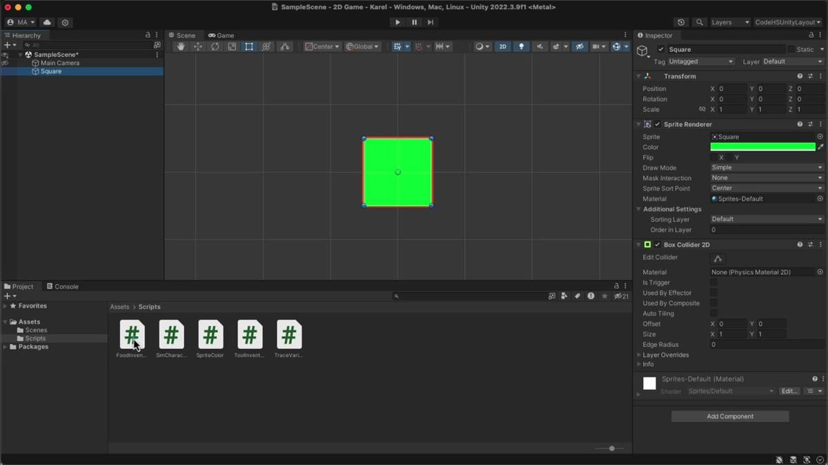 Unity CodeHS Clip 1