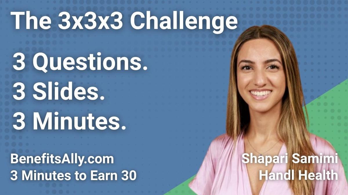Handl Health - 3x3x3 Challenge With Shapari Samini
