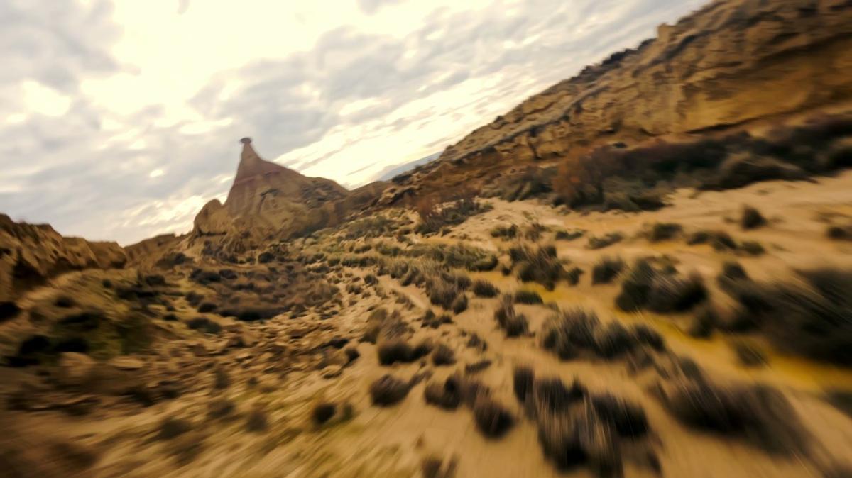 Bardenas Reales Desert Drone Spain