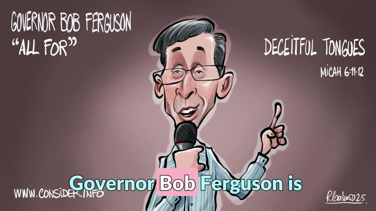 Governor Bob Ferguson is all for Charlie Kirk