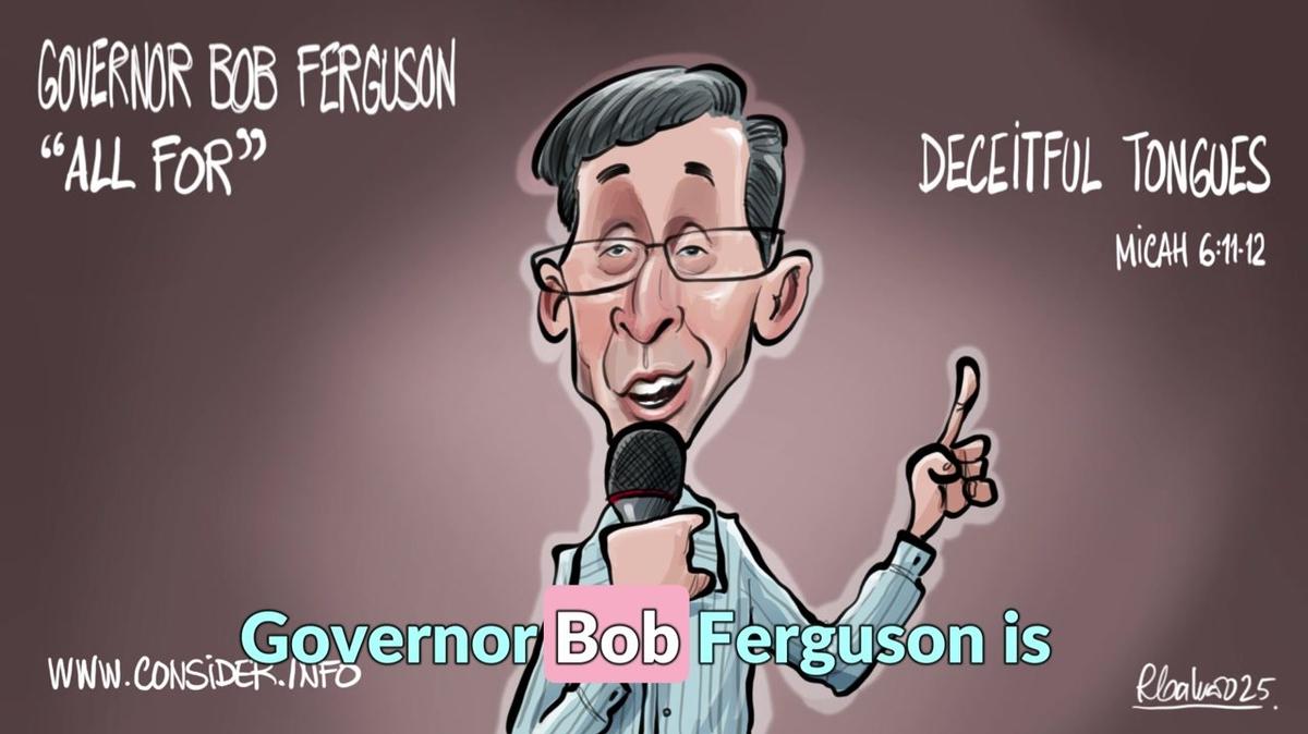 Governor Bob Ferguson is all for Charlie Kirk