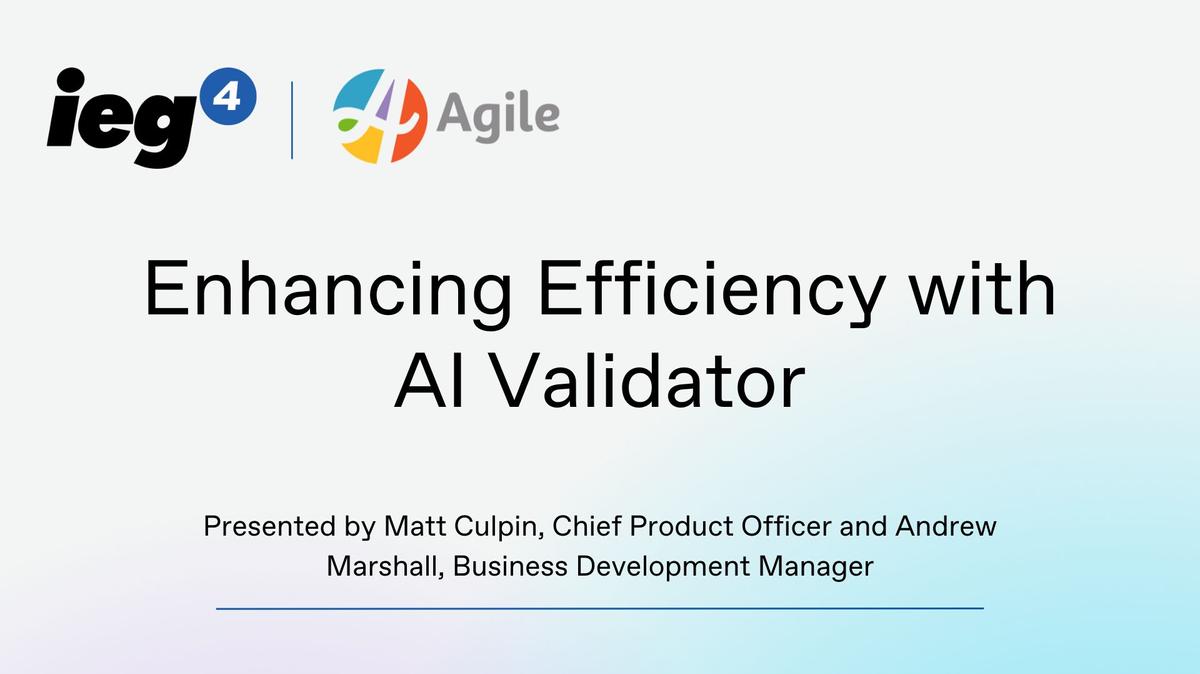 Enhancing efficiency with AI Validator