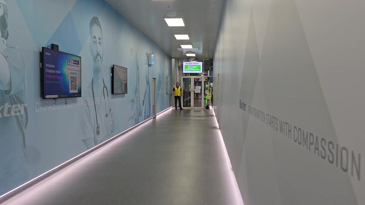 Please begin by saying, &quot;Welcome to Baxter, Andrew, from [include your site name] team.&quot;