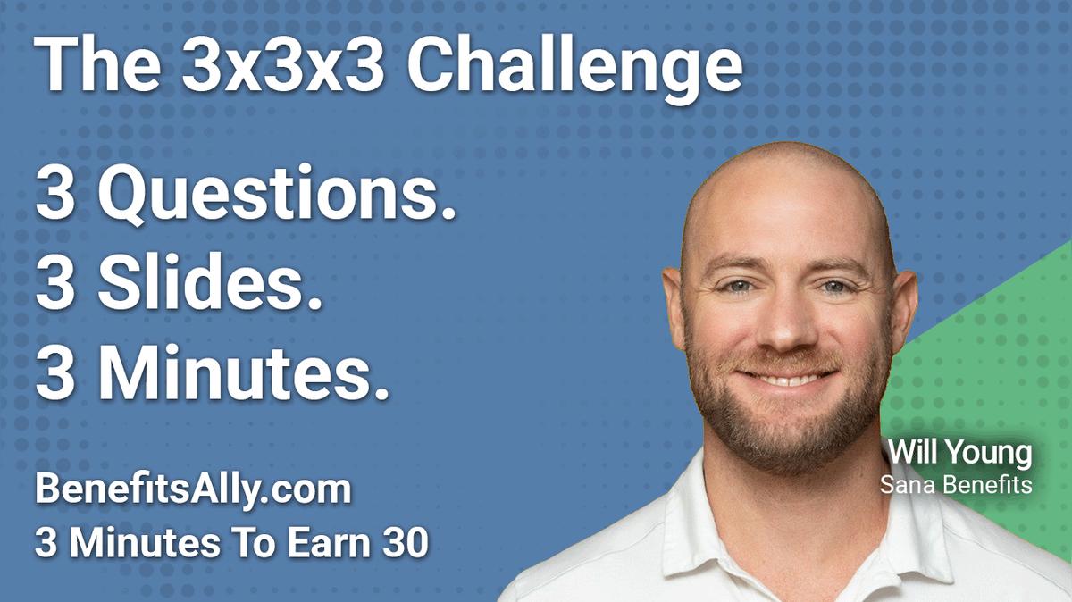 Sana Benefits - 3x3x3 Challenge with Will Young