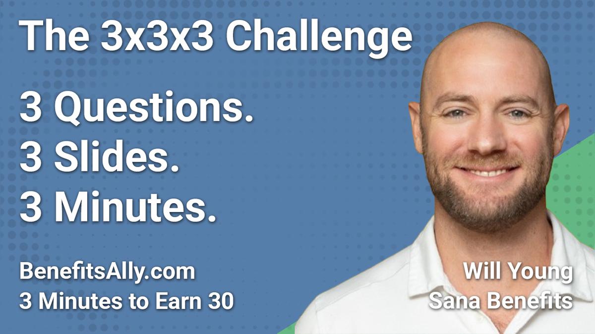 Sana Benefits - 3x3x3 Challenge with Will Young
