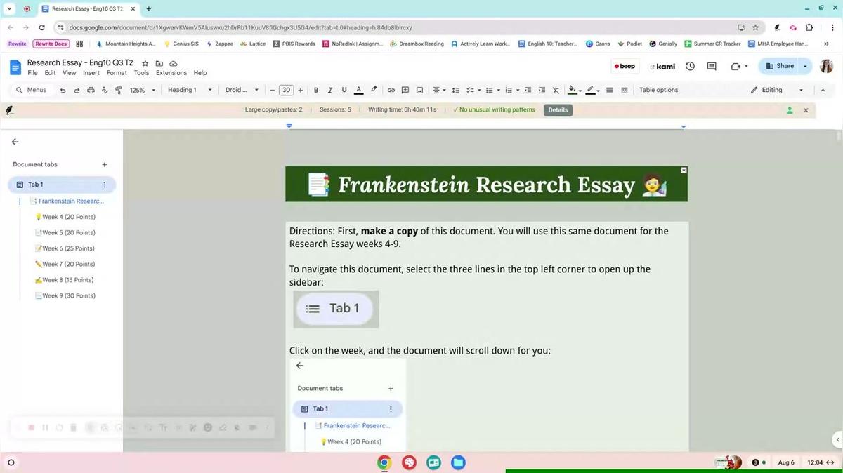 Research Essay Week 7 - T1/T2