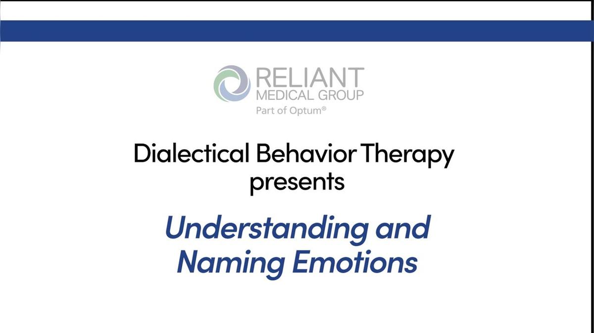 Understanding and Naming Emotions