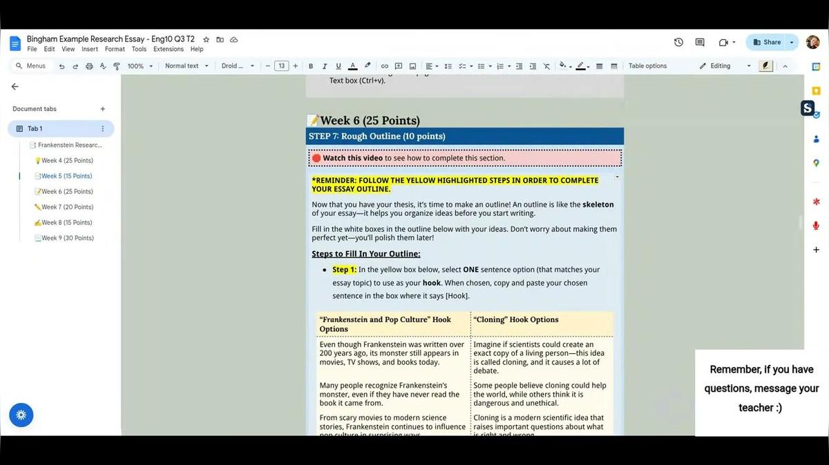 T2 Week 6 Instructions Video Q3