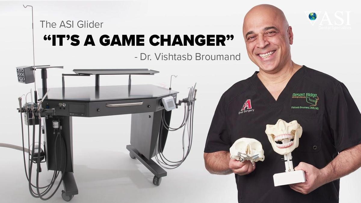 Dr Brumand at PIKOS 2025 discusses how using ASI’s Glider integrated dental surgical table is a game changer [66-2017]