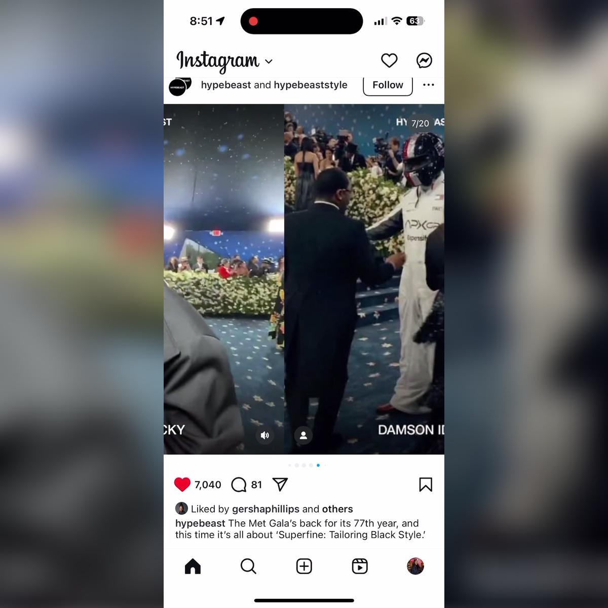 Expensify Met Gala hypebeast IG Reel