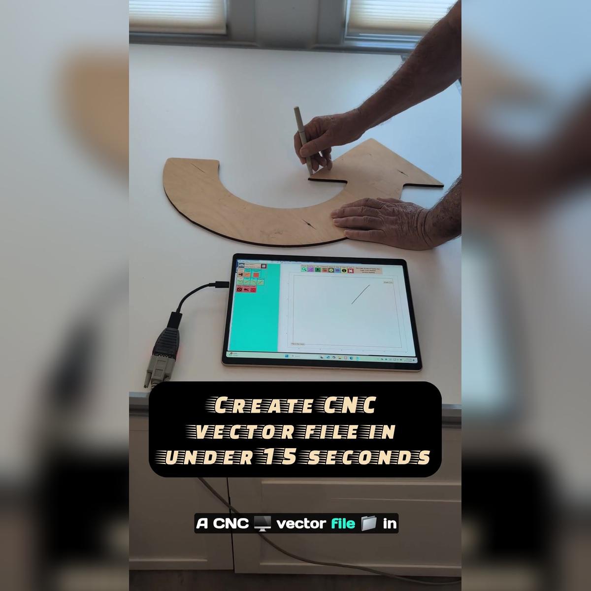 Create accurate vector files for CNC Cutting