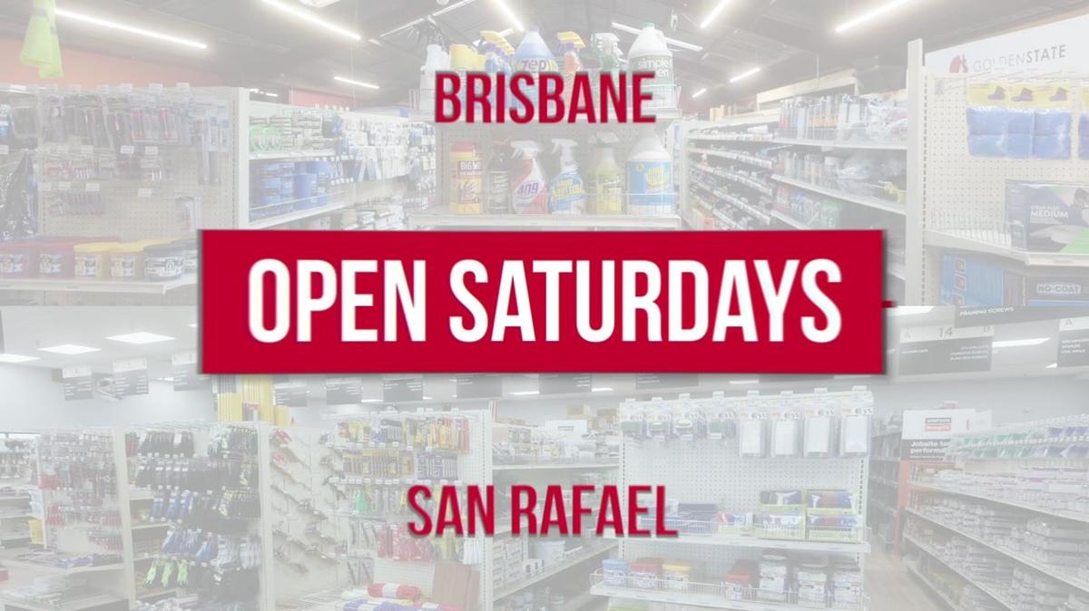 GSL Brisbane and San Rafael: Open on Saturdays