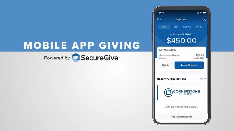 SecureGive Mobile Giving Walkthrough