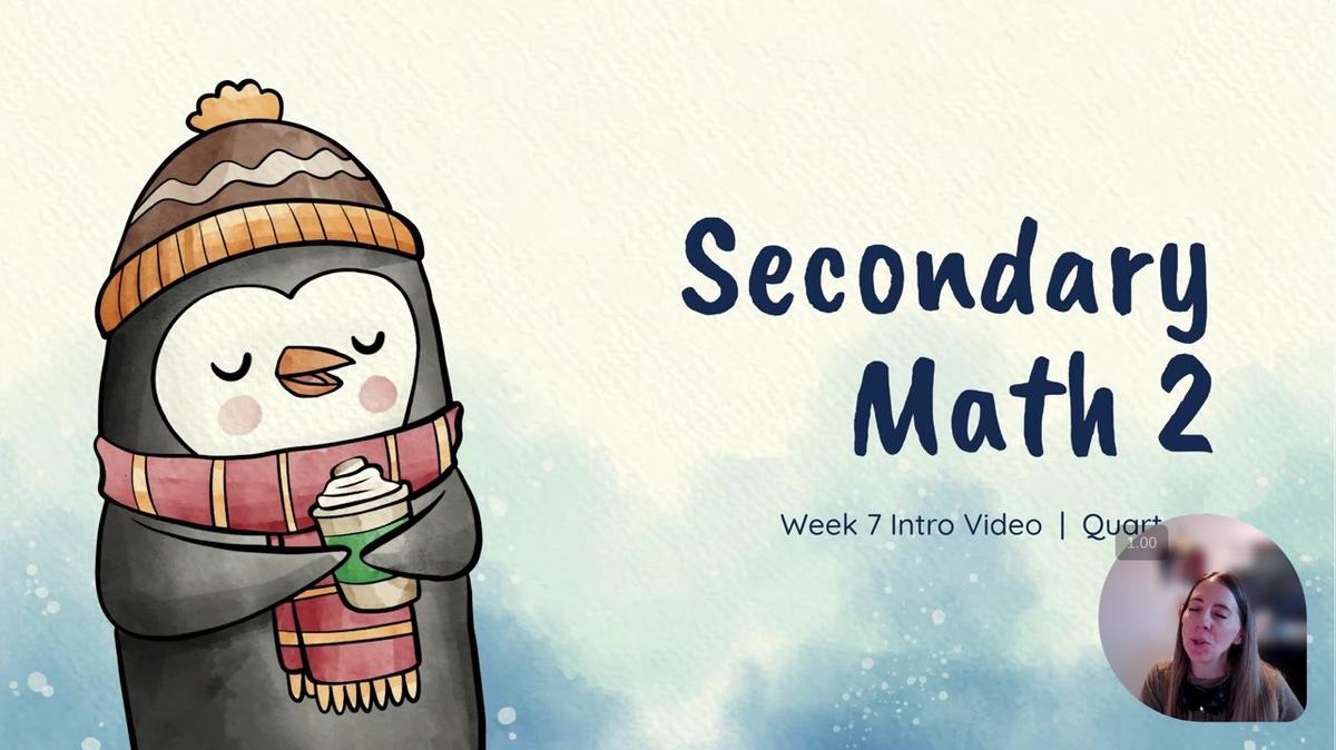 Scholes SM2 (sec 1) Q2 W7 Intro Video